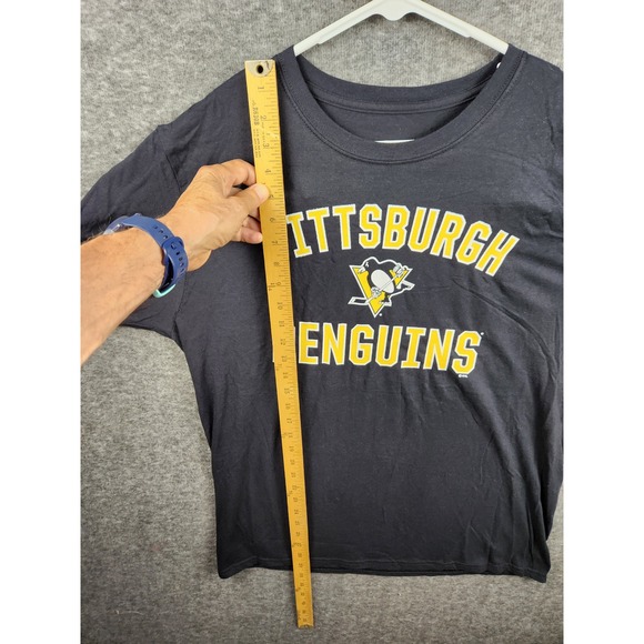 Pittsburgh Penguins NHL‎ Fanatics Long Sleeve T-Shirt Black Size L Hockey - Picture 3 of 6